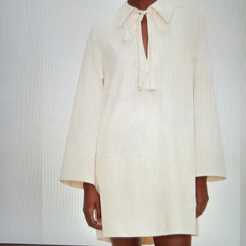 NWT Rebecca Taylor Heavy Cotton Shirt Mini Dress Size M